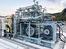 三井E&Sが水素供給網向け投入、大流量圧縮機の性能