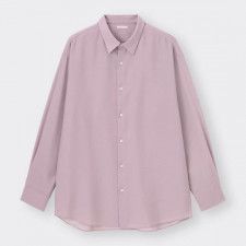イージーケアシアーオーバーサイズシャツ(長袖)