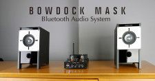 BOWDOCK、アルミ製仮面のスピーカー＆真空管デジタルアンプのシステム。Makuakeにてクラファン実施中