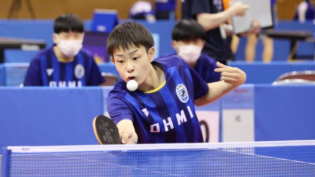 男子・近江、女子・滋賀学園から3選手が3種目で本戦出場＜卓球・インターハイ滋賀県予選＞