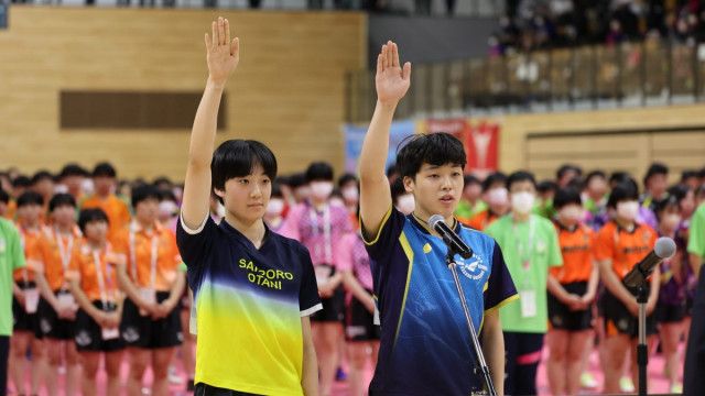 高校生活集大成の夏、始まる　開会式では北海道代表校主将が選手宣誓＜卓球・インターハイ＞