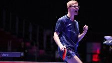 2勝の17歳・F.ルブラン「とても嬉しい」　フランス男子、27年ぶりのメダル獲得＜世界卓球2024＞