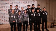 世界卓球日本代表が帰国後記者会見　田㔟男子代表監督「選手たちがよく頑張ってくれた」