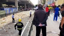 中国・黒竜江省ハルビン市の集合住宅で爆発事故があった。