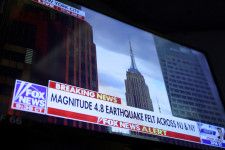 米ニューヨーク市近郊で５日午前１０時２０分（日本時間同日午後１１時２０分）ごろ、地震が発生した。米地質調査所（ＵＳＧＳ）によると、マグニチュード（Ｍ）は４．８だった。写真は４月５日撮影（２０２４年　ロイター／/Andrew Kelly）