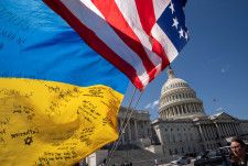 　米下院は２０日、ウクライナ、イスラエル、台湾への安全保障支援を目的とした９５０億ドル規模の法案パッケージを超党派で可決した（２０２４年　ロイター/Ken Cedeno）