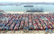 　５月９日、中国の４月の輸出と輸入はともに前年比プラスに転じた。写真は山東省で撮影、提供写真（２０２４　ロイター／China Daily）