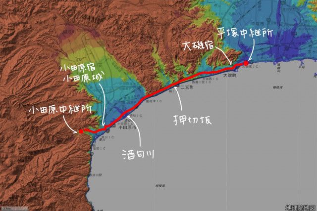 【地理を楽しむ箱根駅伝：平塚〜小田原】風光明媚な丘陵地帯を横切る4区・7区を歩く(さんたつ by 散歩の達人) - goo ニュース