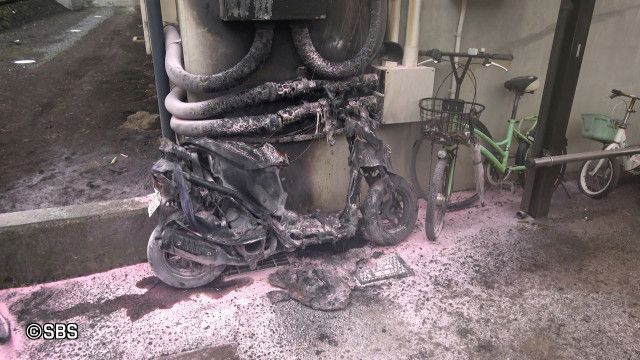 原付バイク1台が全焼　放火の可能性も＝静岡・長泉町