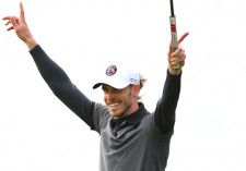 現役時代から大のゴルフ好きとして知られたベイル氏。サッカーを離れた今、その腕により磨きをかけている。(C)Getty Images