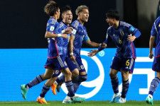 U-20日本代表が松木の先制ゴールを守り切り、初戦で勝利を飾った。(C)Getty Images