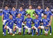 ワールドカップのアジア２次予選に挑む日本代表。写真：金子拓弥（サッカーダイジェスト写真部）