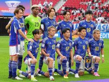 バーレーンを３−１で下し、準々決勝進出を果たした日本。写真：サッカーダイジェスト（現地特派）