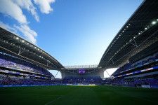 試合は広島の新スタジアム“Eピース”で開催。写真：田中研治（サッカーダイジェスト写真部）