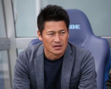 リーグ連覇を狙う神戸を率いる吉田監督。３連戦に向けては「しっかり３勝できるように頑張ります」と気合十分。写真：永島裕基
