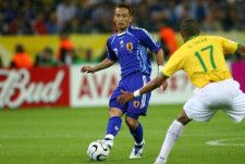 ドイツW杯のブラジル戦が現役ラストゲームとなった中田氏。(C)SOCCER DIGEST