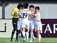最終節ではインドネシアに９−０で圧勝した北朝鮮。（C）AFC