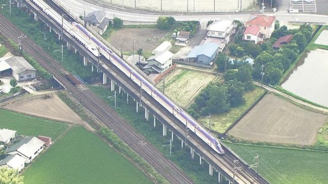 【速報】東北新幹線が5時間半ぶりに上下線で運転再開 回送列車の故障で