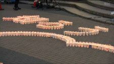 「知ろう動こう」2000個のキャンドル　浮かび上がった文字が伝えること　勾当台公園で3.11キャンドルナイト　仙台