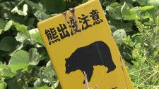 「山へクマ2頭が入っていった」仙台市内の住宅街で親子クマ目撃