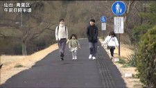 最低気温0.9度“3月中旬並”川沿いでジョギング楽しむ人　仙台