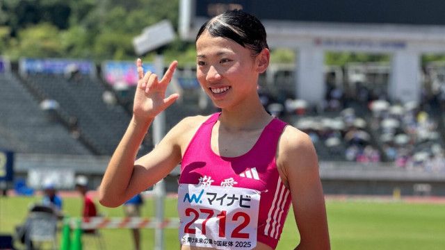 800m・久保凛が2分02秒34で史上初3連覇！ぶっちぎりの独走で女王の貫禄見せる【陸上・インターハイ】