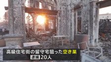 ロサンゼルスの山火事 一部地域に夜間外出禁止令　高級住宅狙った空き巣事件 これまでに20人逮捕