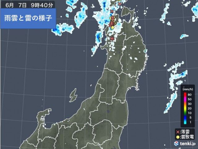 青森県で落雷多発　7日夕方にかけて東北北部は天気の急変に注意