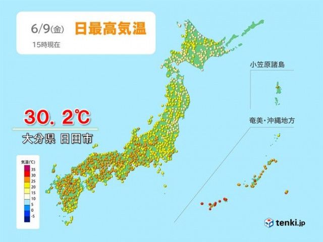 西日本は天気回復　真夏日となった所も　あす10日も暑さ厳しく熱中症に注意を