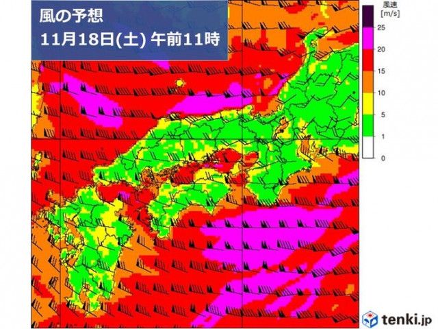 18日(土)は大荒れの天気　西日本の道路や交通に影響の恐れ　予定の変更も視野に