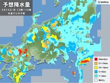 関東　お帰り時間帯も傘が必要　昼間もヒンヤリ4月並み　雨はいつ止む?