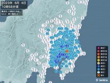 茨城県、千葉県、東京都などで震度3の地震　津波の心配なし