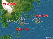 台風11号は先島諸島に接近　台風12号の暖湿気は本州に　来週は雨で猛暑は収まる