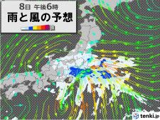関東　あす8日　台風13号が接近・上陸か　警報級の大雨　台風のあとは猛烈な暑さ