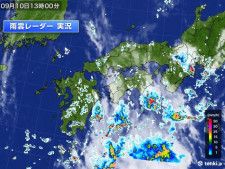 九州〜東海　所々に雨雲や雷雲　午後も雷雨や非常に激しい雨　道路の冠水に注意