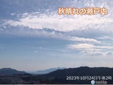 中国地方　今夜からあす25日朝は山陰地方で天気急変　11月初めも夏日続出か
