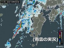 九州　6日 寒冷前線通過　激しい雨や落雷・突風に注意　雨のあとは黄砂飛来か