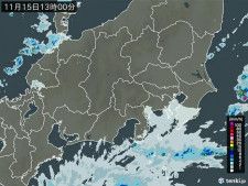 関東や北陸で雨雲発生中　今夜にかけて急な雨に注意