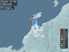 石川県で震度6弱の地震　津波の心配なし