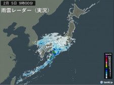 九州では今朝は土砂降りの雨　関東は昼頃から広い範囲で雪　帰宅時の路面状況に注意