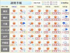 関東　3連休明けは春本番の陽気　15日は「春一番」か?　花粉の飛散も本格化