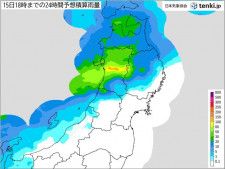 明日は秋田で警報級大雨の恐れ　なだれにも注意　雨のあとは気温が乱高下