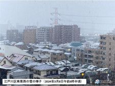 東京23区でもうっすら積雪に　横浜やさいたまも1センチ以上の積雪を観測