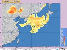 16日午後〜18日　西日本から北日本で黄砂飛来　洗濯物や車などの汚れに注意