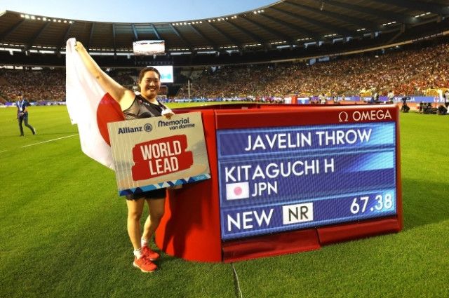 「新世界女王が決めた！」やり投げ北口榛花が止まらない！ 世界最高峰リーグで67m38の日本新記録を叩き出して堂々優勝