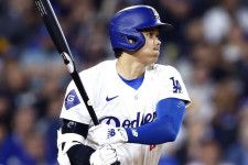 現地４月21日のメッツ戦で、MLB日本人本塁打記録を更新した大谷。(C)Getty Images