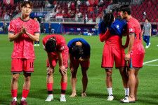 インドネシアに敗れたサッカーの韓国代表。ソウル五輪から続いていた連続出場記録は「９」で止まった。(C) Getty Images