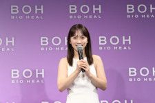「BIOHEAL BOH 新ミューズ発表会」に登壇した川栄李奈