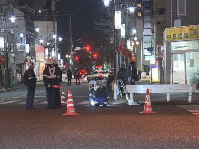 100m以上引きずられたような跡…名古屋の交通量多い交差点で女性が倒れ死亡 車によるひき逃げ事件として捜査