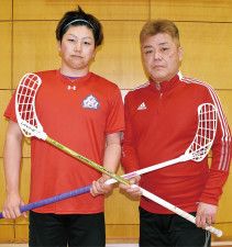 フロアボール 親子２代で日本代表に 中村さん、５月にアジア予選へ〈八王子市〉